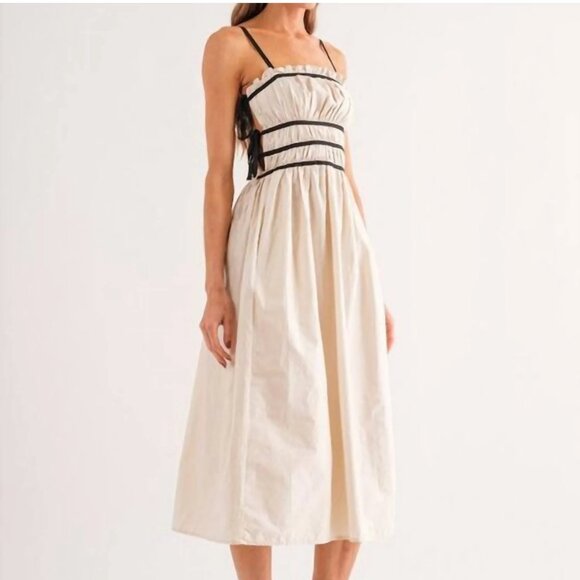 NWOT Sofie the Label midi dress with side tie - Picture 1 of 7